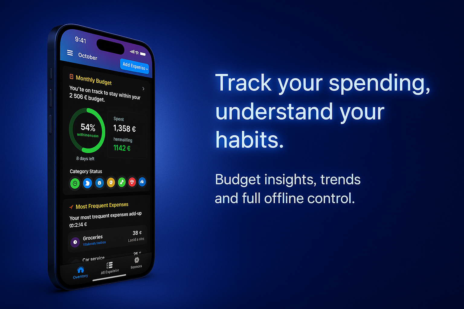 BillPlex main dashboard